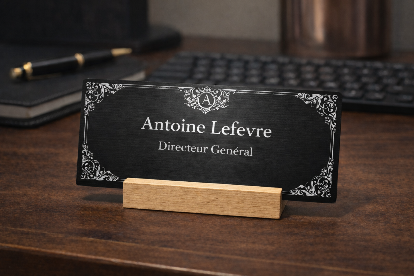 Plaque de nom Premium – Porte / Bureau